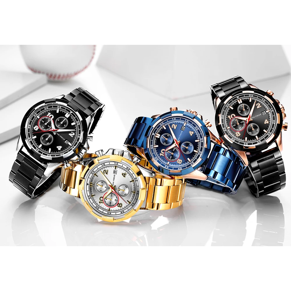 Модные мужские часы Топ бренд мини фокус Роскошные полностью Стальные кварцевые наручные часы мужские спортивные часы календарь подарок часы zegarek meski