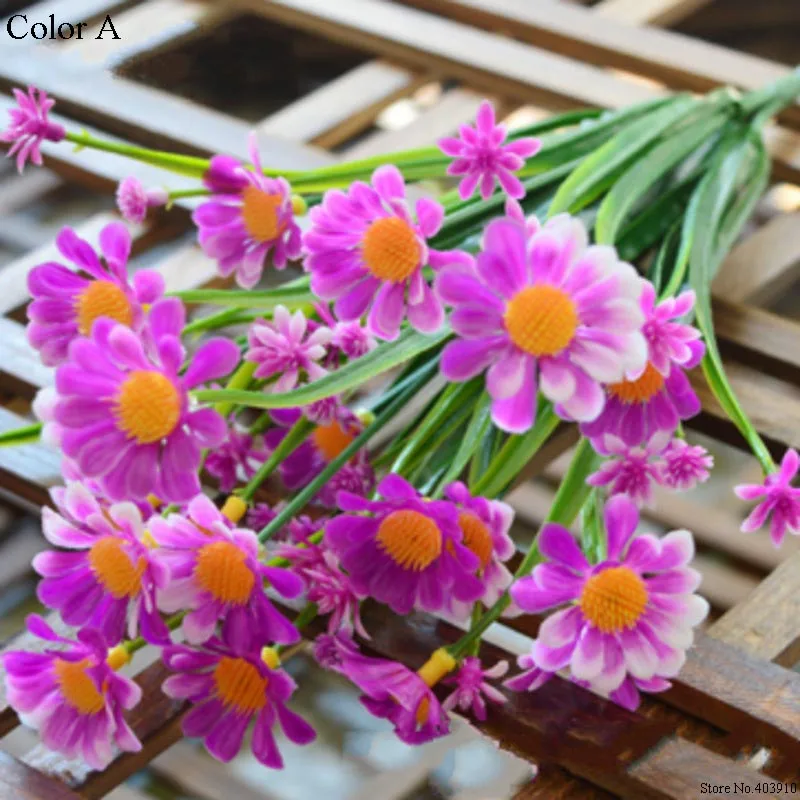 Daisy Artificial Flowers Outdoor UV Resistant Fake Plant Windowbox Greenery Plastic Bushes Indoor Wedding Balcony Decoration Daisy Artificial Flowers Outdoor UV Resistant Fake Plant Windowbox Greenery Plastic Bushes Indoor Wedding Balcony Decoration