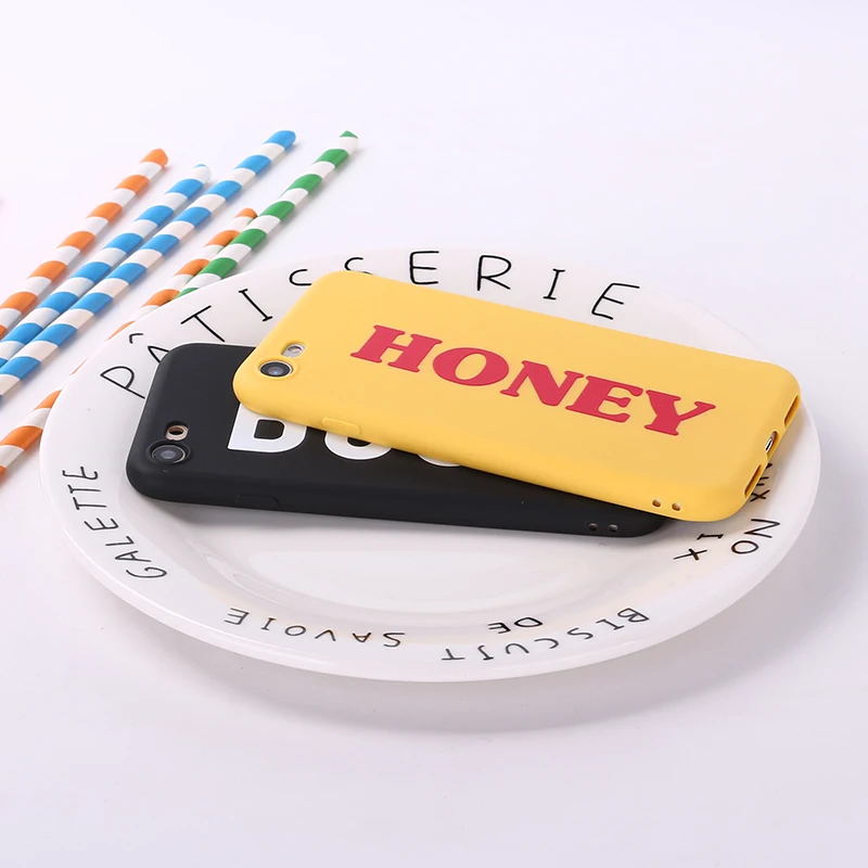 Lover Boss Honey King Queen Мягкий ТПУ силиконовый матовый чехол Fundas для iPhone 12 11 Pro 6 6S 5 8 8Plus X XS