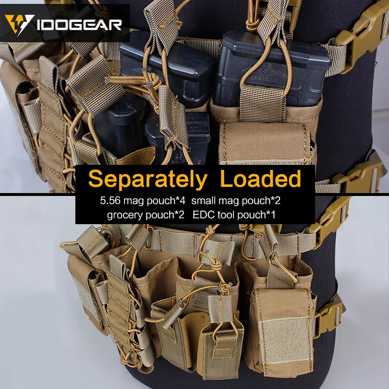 IDOGEAR тактическая нагрудная установка D3CR пластина Перевозчик жилет Cordura страйкбол Военная Тактическая Molle подсумок нагрудная установка 3307