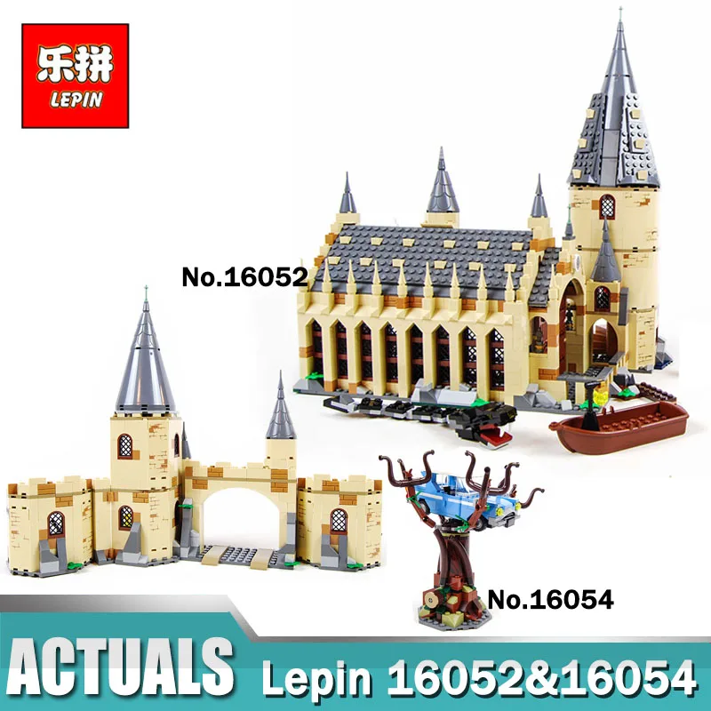

Hogwarts Whomping Willow 16054 Hogwarts Great Hall 16052 compatible Legoinglys 75954 75953 Harry Movie Potter Blocks Toys