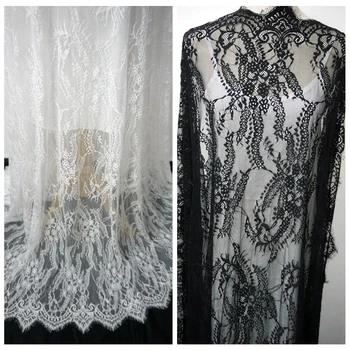 

European style top wedding gowns making eyelash french tissues lace 1.5x3 meters/lot Best selling 2018 products soft quality!