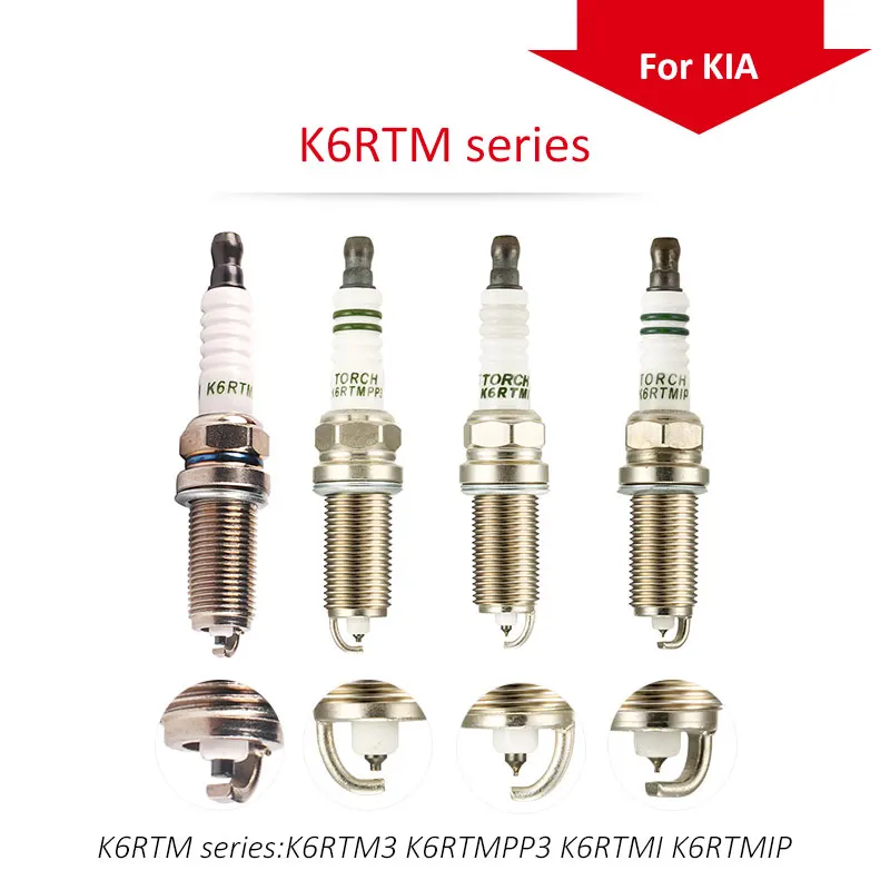 4 pçs/lote China original TOCHA spark plugs K6RTM series Para KIA