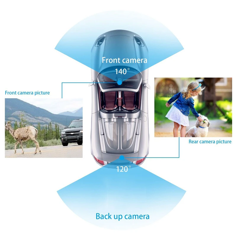 Full Hd 1080p Dual Lens Mirror Car Camera Rearview Auto Dvrs Cars Dvr Night Vision Parking Video Recorder Registrator Dash Cam