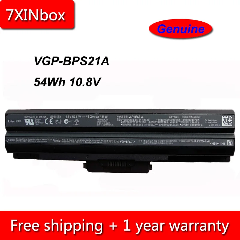 7XINbox 54Wh 10 8 V натуральная VGP-BPS21A VGP-BPS13 VGP-BPS13S VGP-BPL13 Аккумулятор для ноутбука Sony Vaio