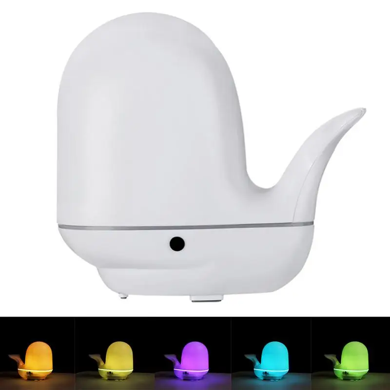 

Creative Whale Shape Aroma Essential Oil Diffuser Ultrasonic Cool Mist Humidifier Air Purifier Color Changing LED Night Light