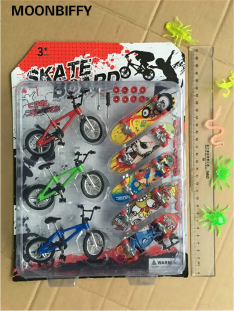 8 шт./компл. мини скейтборд на пальцах и bmx велосипед игрушка для детей детские