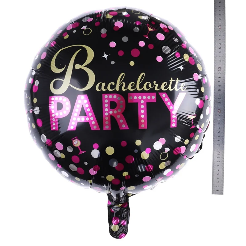 Bachelorette Party Supplies Foil Balloons Helium Black Balloon For Lady Party Decorations Kids