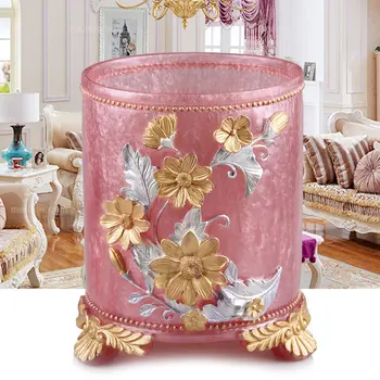 

Bathroom Waste Bin Parlour Trash Can Restaurant Dustbin Toilet Dustbin Trash Resin Eco-Friendly Storage Bucket Bedroom Trash Can