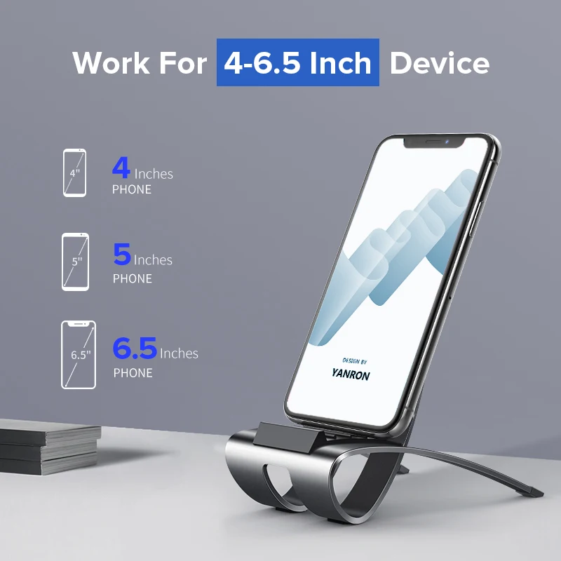 Ugreen Mobile Phone Holder Stand Aluminium Metal Recliner Lazy Cell Phone Holder For iPhone Samsung