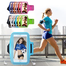 Bolsa de braço para mulheres, capa esportiva para smartphone de 5.5 "com suporte de telefone, estilingue de 6.0 polegadas para corrida e academia banda de fitness