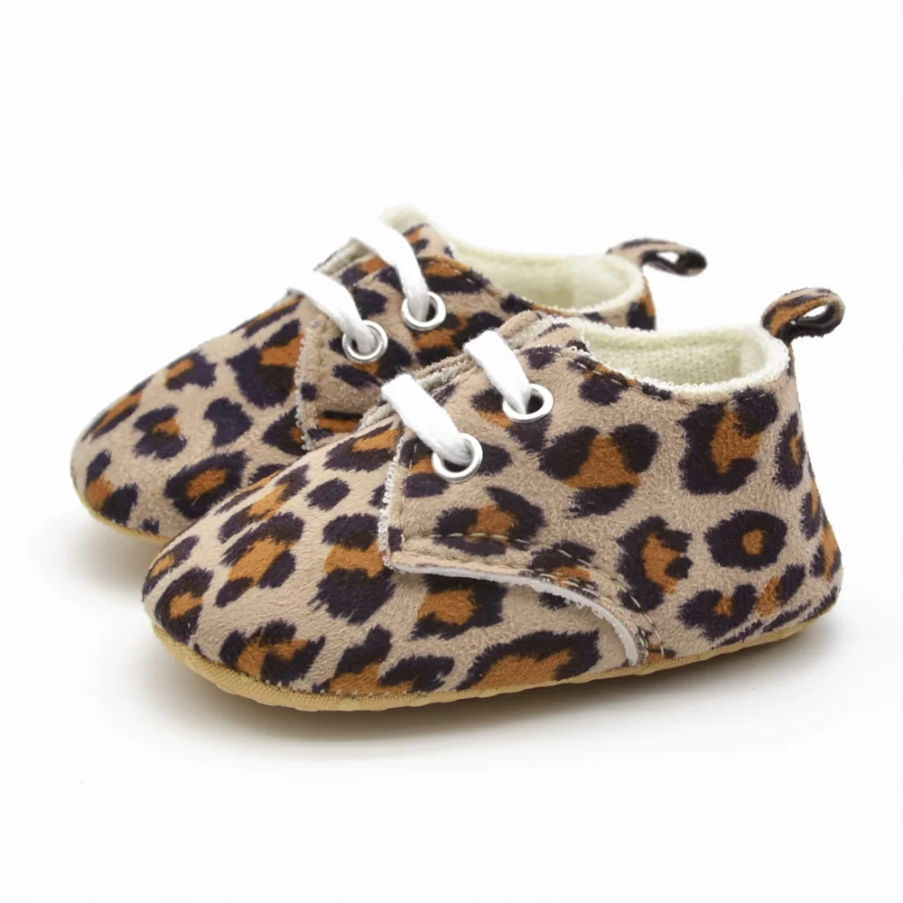 leopard print infant shoes
