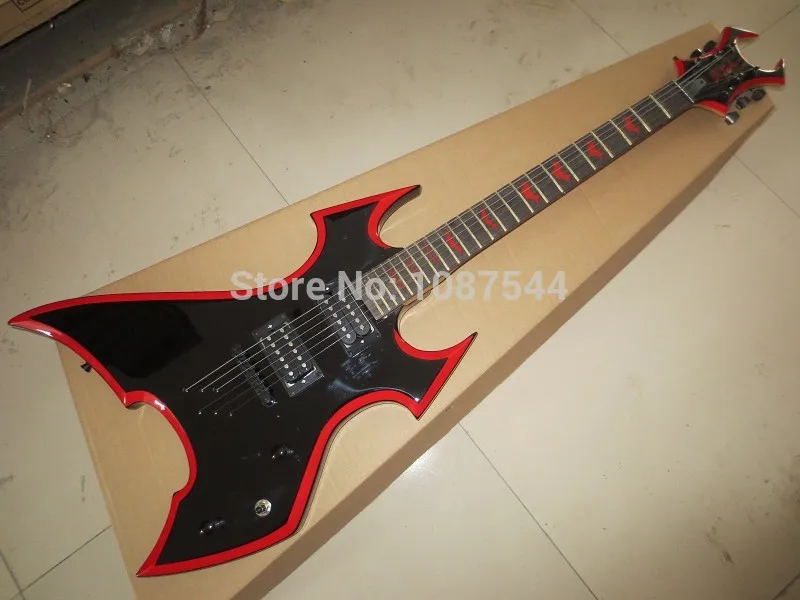 

new + factory high quality New Style B.C.Rich sigmature special Signature black with Red edge electric guitar in stock