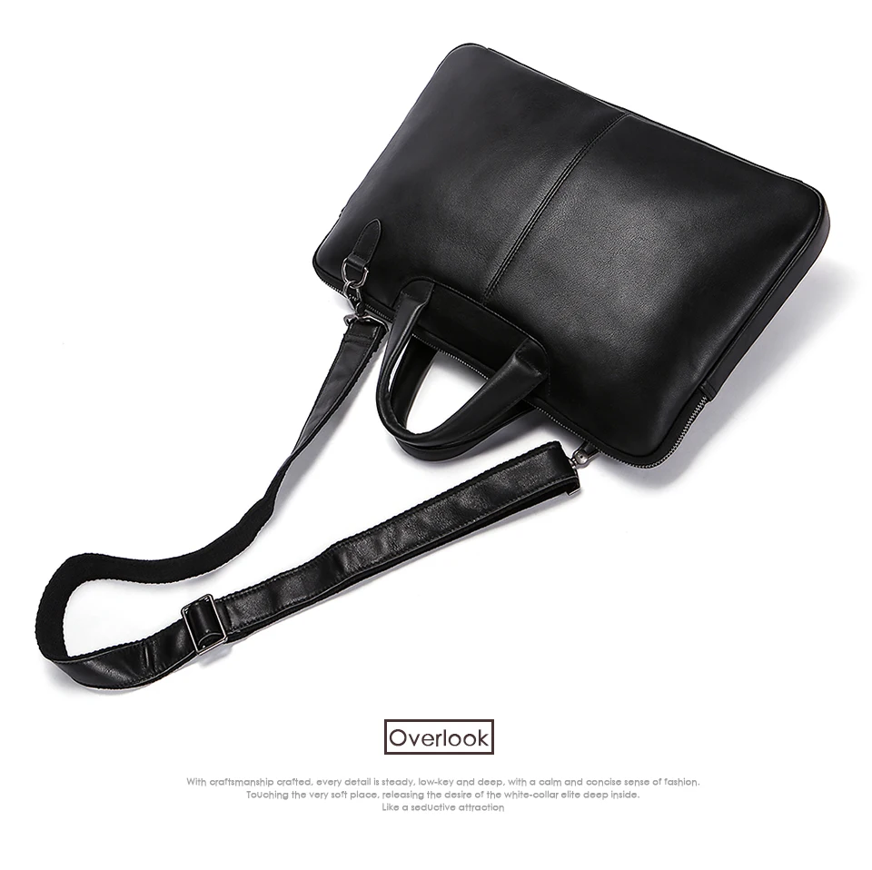 Laptop Bag Genuine Leather Men Bag Male Messenger Crossbody Bags for Men Shoulder Bags Leather Business Briefcases Handbags (15)