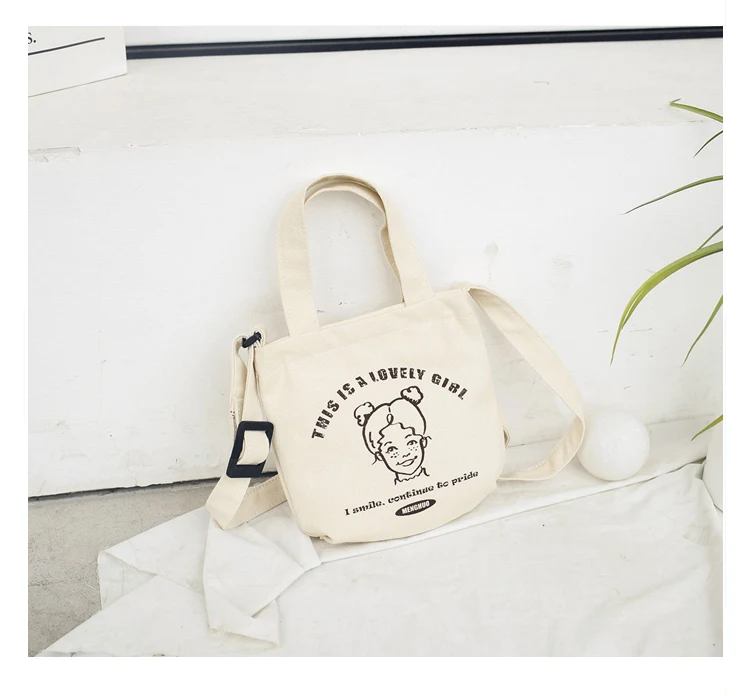 Menghuo 2018 New Canvas Casual Korean Shoulder Tote Bag Mini Single Messenger Crossbody Bags Women Bucket Female Bag Cute girls00_32_18
