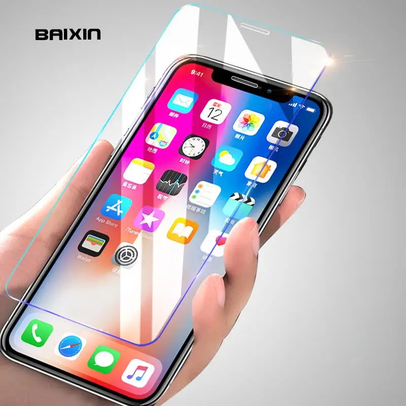 Защитная пленка из закаленного стекла для iphone X XS XR 6 6s 7 8 plus 4 4S 5 5S 5se 5c|Защитные