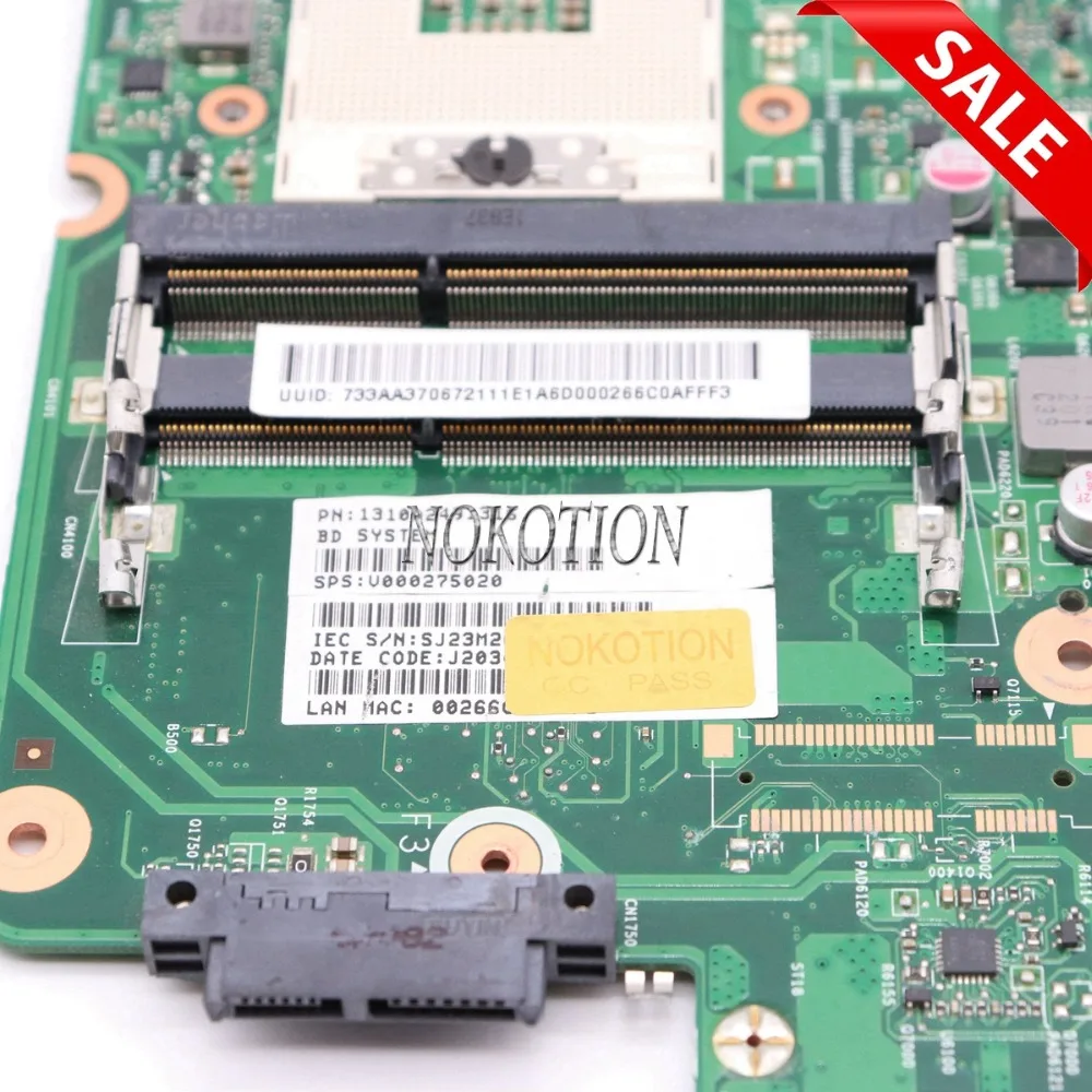 Основная плата для Toshiba Satellite S855 C855 L855 Материнская плата ноутбука HM76 DDR3 HD7670M V000275020 DK10FG-6050A2491301-MB-A02