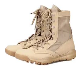 Masorini Лето Военная Тактическая загрузки для Для мужчин Для Мужчин Армия полусапожки дышащей Оксфорд легкие мягкие Desert военные ботинки WW-169