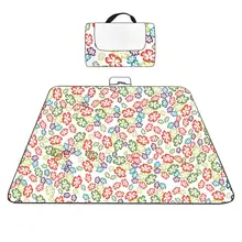 Открытый коврик для кемпинга пляжное одеяло с ручкой для переноски Водонепроницаемый моющийся для путешествий Пешие прогулки сад парк коврик для пикника коврики