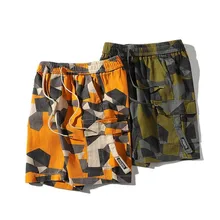Мужские Летние Новые камуфляжные разгрузочные Жилеты мужские шорты Карго Хип Хоп повседневные Модные хлопковые шорты высокого качества большие размеры