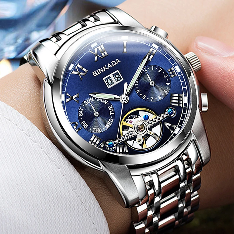 

Relogio Masculino Watches Men Skeleton Mechanical Watch Business Top Brand Luxury Watches Automatic Skeleton Watches