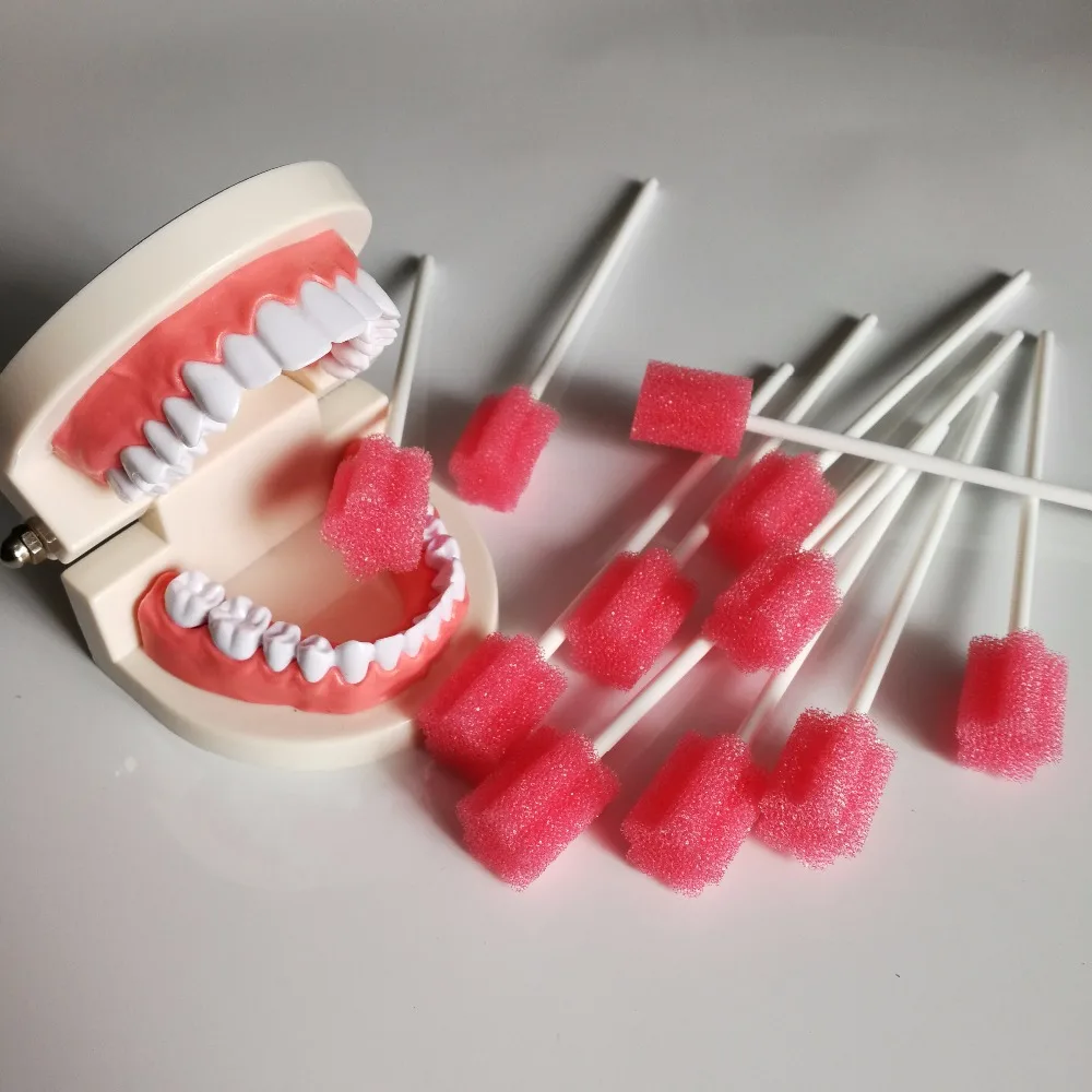 Disposablemedicalspongestickcarestickchildcleaningspongestick