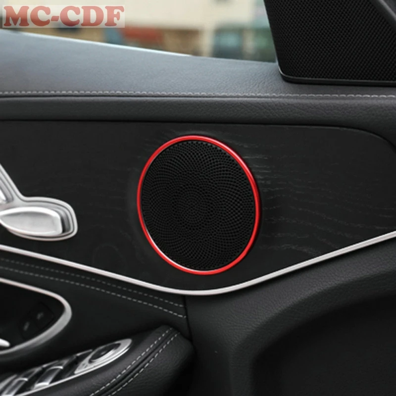 4 шт. для Mercedes Benz C Class W205 C180 C200 C250 C300 C400 C63 красная Автомобильная дверь громкий