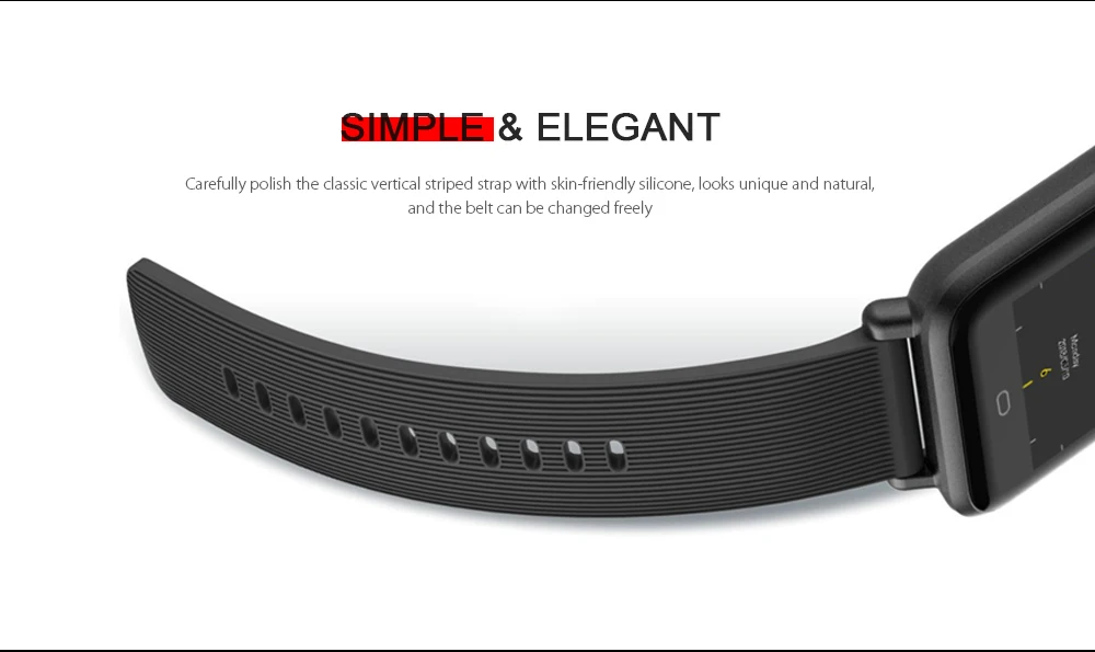 Q9 Colorful Screen Waterproof Sports Smart Watch for Android / iOS with Heart Rate Monitor Blood Pressure Functions
