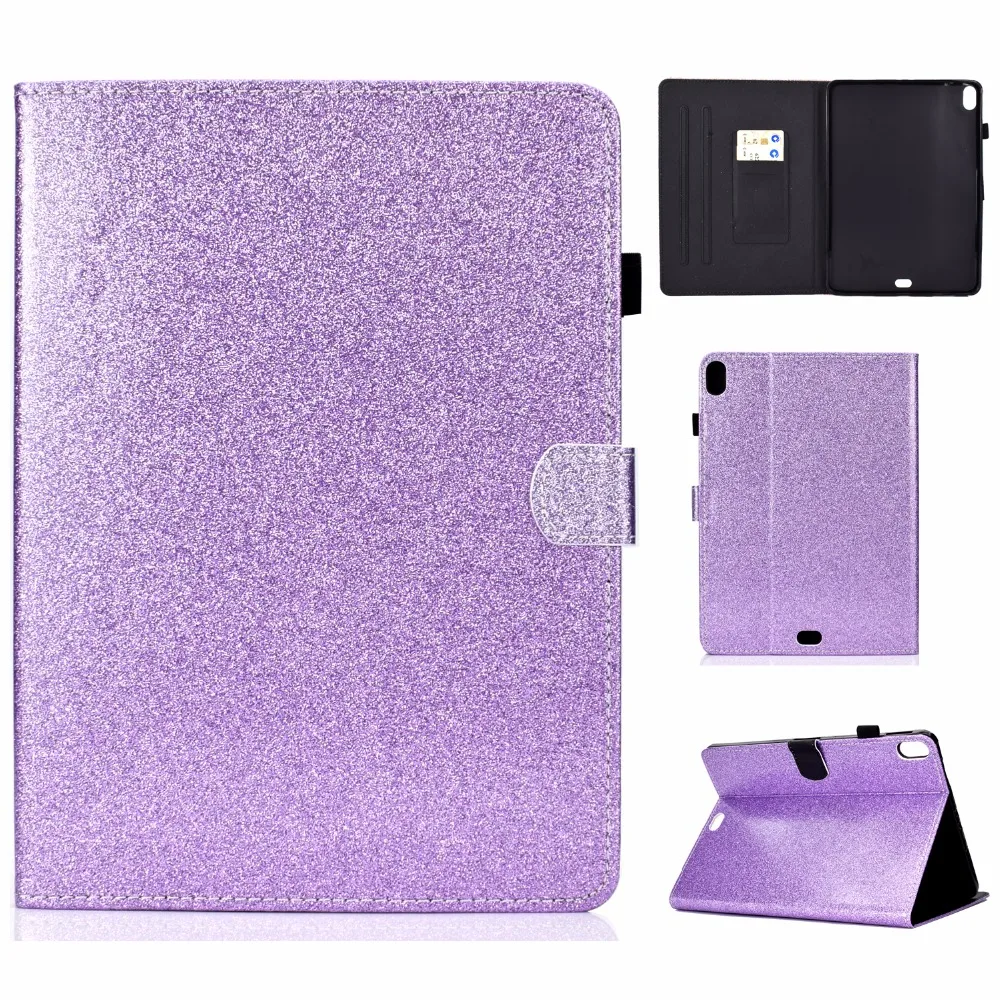 

20pcs/lot Varnish Glitter Magnetic card new arrival PU leather cover case for ipad 2 3 4 5 6 7 8 pro 11 smart cover case