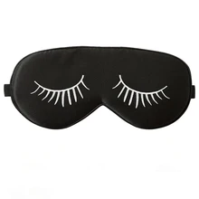 Путешествия Гладкий расслабляющий маска для глаз искусственная шелковые ресницы вышивка затенение полета легкий Регулируемый ремень мягки