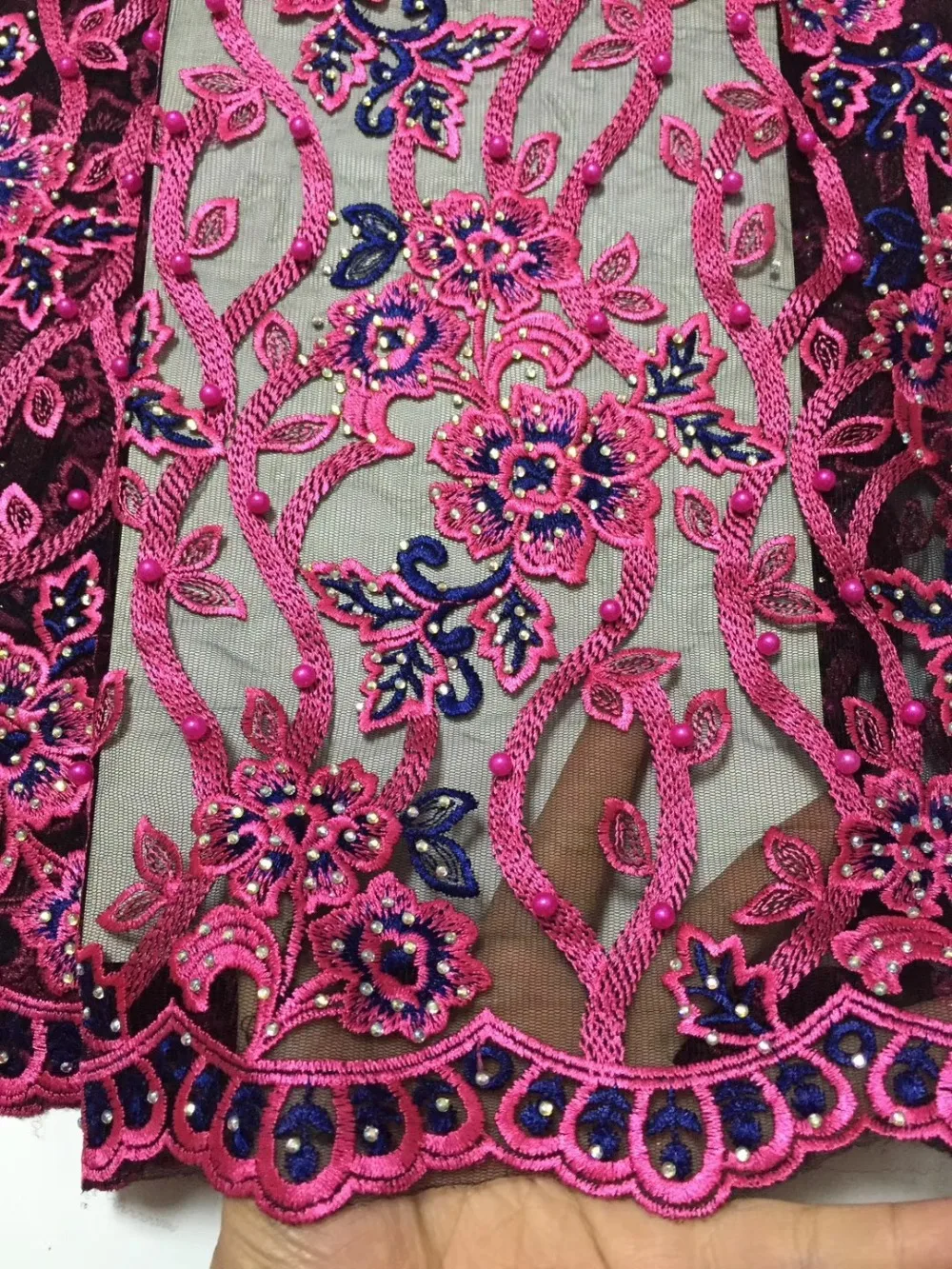 Buy New Nigerian party dress style embroidered chiffon