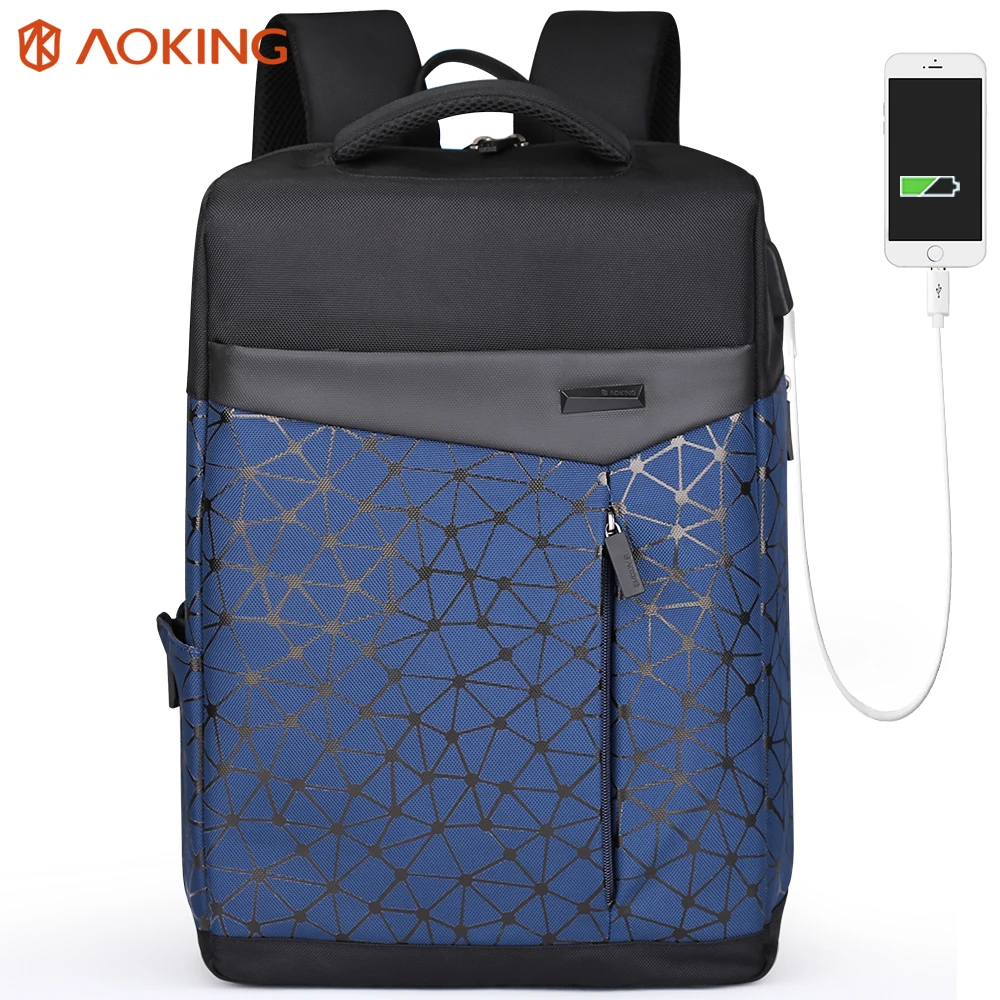 Aoking водонепроницаемый рюкзак с защитой от кражи мужской usb-портом для зарядки