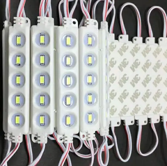 2017 новые SMD 5730 Светодиодные модули DC 12 В 5 LED s водонепроницаемые IP65 одноцветные