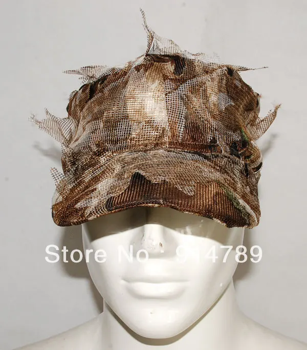 3D Realtree камуфляж охоты страйкбол Leaf net Ghillie шапка-32548
