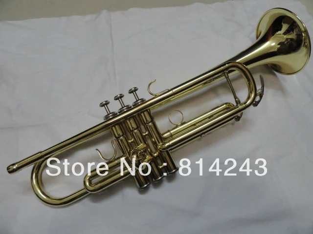 Best price at $119 Cheap Professional Bb Trumpet Surface Paint Gold Small TrumpetInstrument T For Beginners Bb Trumpet High Quarlity Musical Insrument