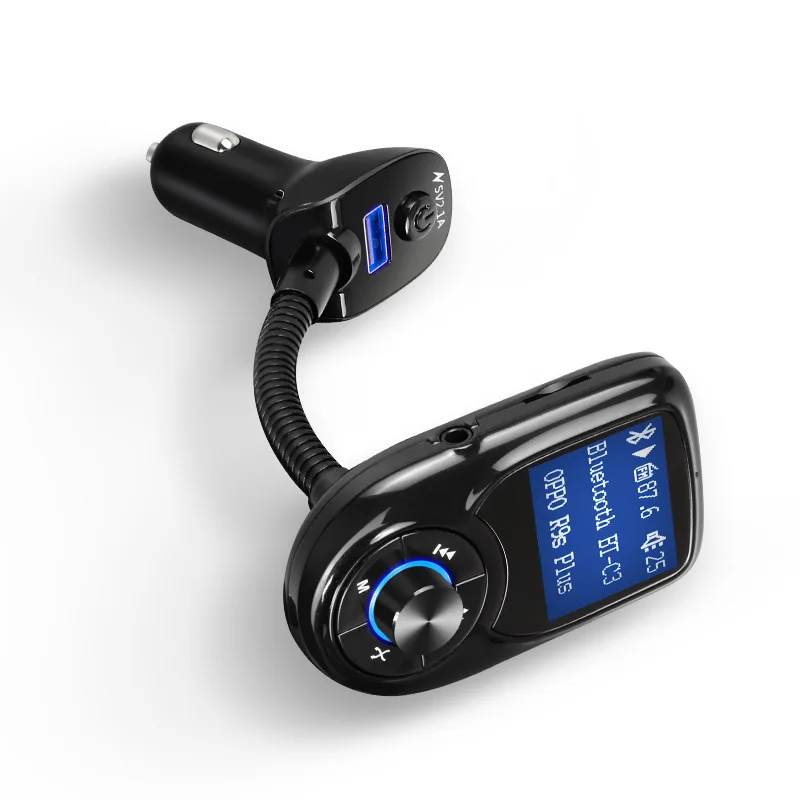 Thbelieve Bluetooth Car Charge LCD Screen Display 2 USB Auto Charger Support MP3 Player Fast Car Charger USB Drop Shipping (11)
