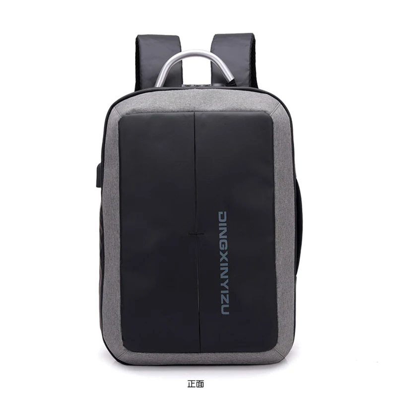 Рюкзак с защитой от кражи, мужской рюкзак для ноутбука, водонепроницаемый Оксфордский рюкзак с USB зарядкой, большой мужской рюкзак для компьютера, рюкзак Mochila