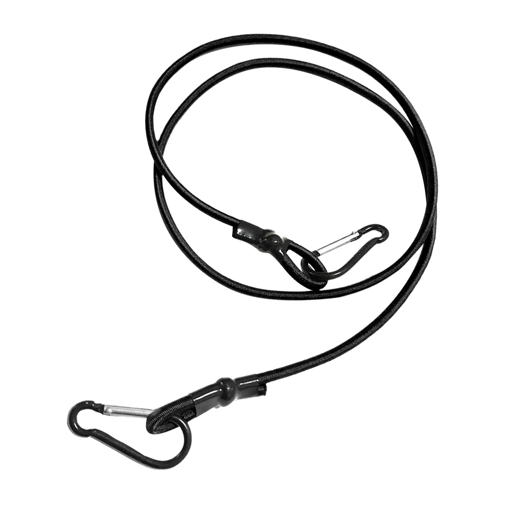 0.16 inch Elastic Kayak Canoe Tow Leash Tow Line Securing Lanyard with 2 Aluminum Carabiner Snap Hooks Kayak Tow Line