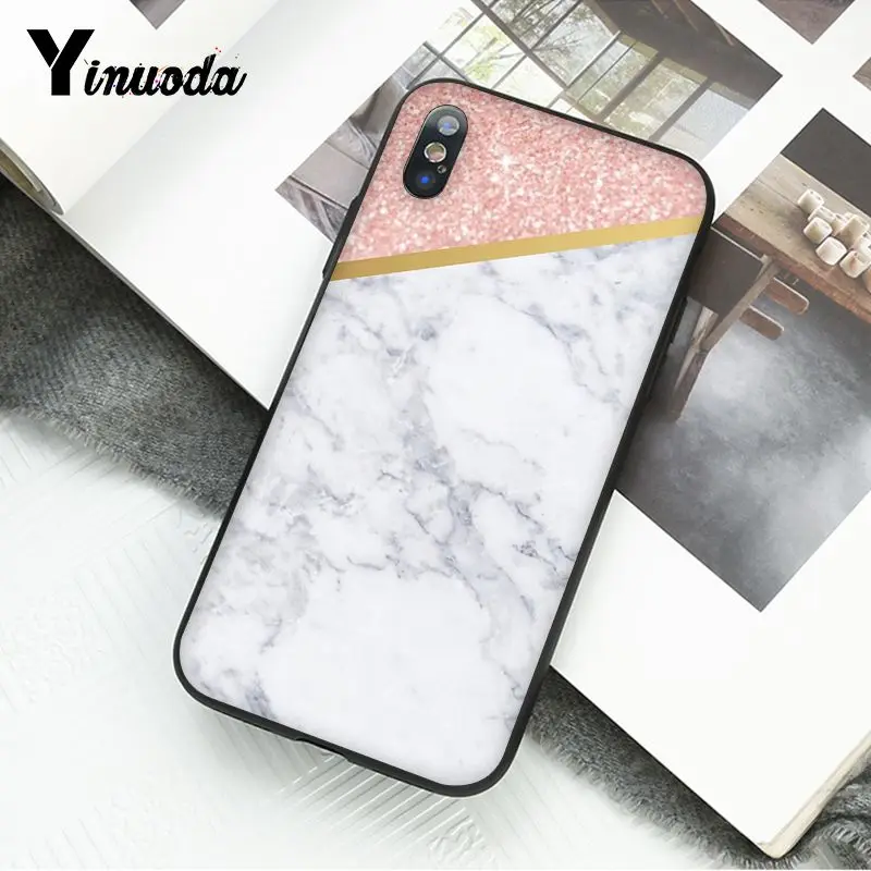 Gold Pink Glitter Marble