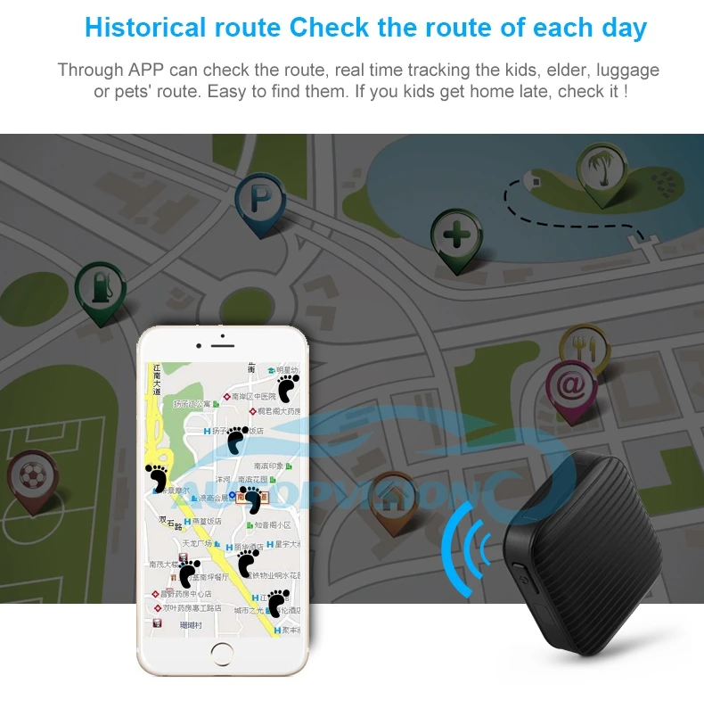 A18 Mini Portabl gps трекер устройство слежения GSM GPRS устройство слежения в режиме реального времени анти-потеря слежения сигнализация безопасности с приложением SOS