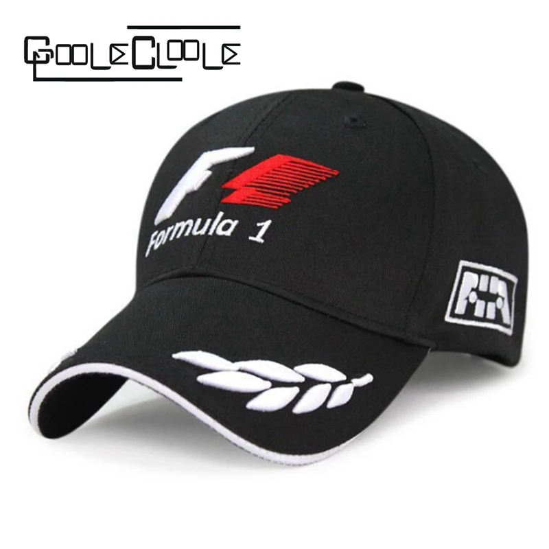 

Brand F1 Baseball Caps Snapback Cotton Black Men Cap Gorras Motorcycle Racing Bone Casquette Formula 1 Outdoor Sports Dad Hats