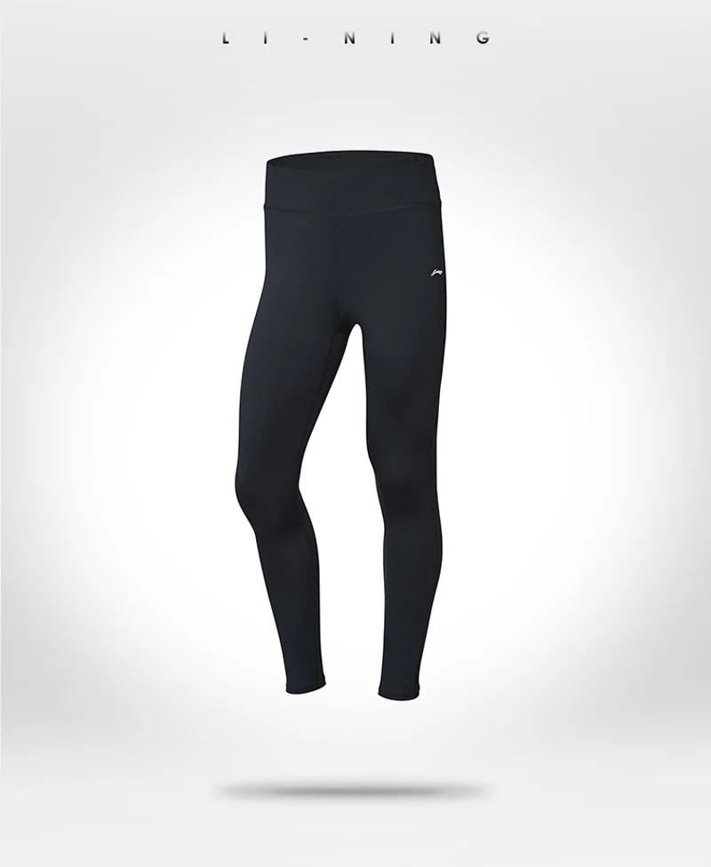 Li-Ning, женские тренировочные спортивные брюки, облегающие, базовый слой, 83% полиэстер, 17% спандекс, подкладка, спортивные брюки, AULP052 WKY223