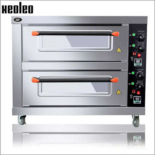 Best Price XEOLEO Double layers Double Pans Electric Oven Commercial Multi-functional commercial Baking Oven Halogen Oven For Bread/Pizza
