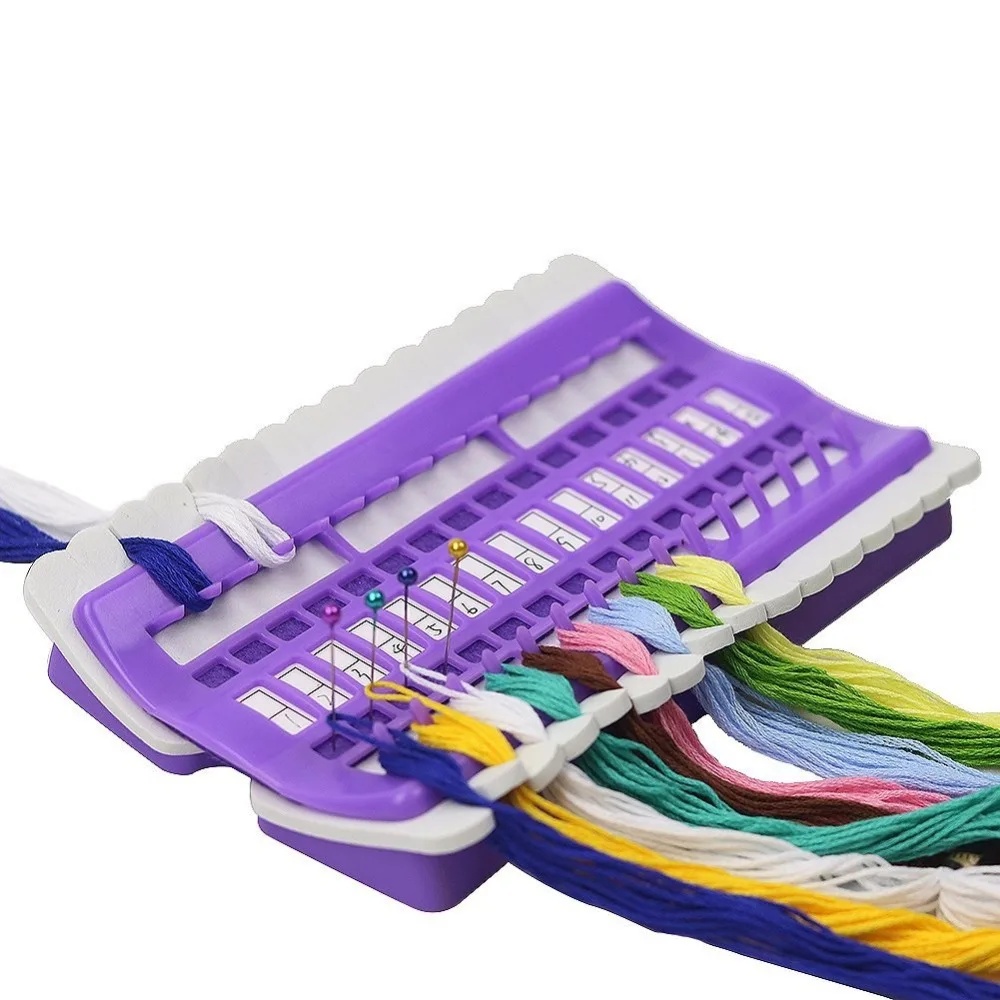 

3Colors 30 Positions Cross Stitch Row Line Tool Set Sewing Needles Holder Embroidery Floss Thread Organizer DIY Sewing Tools