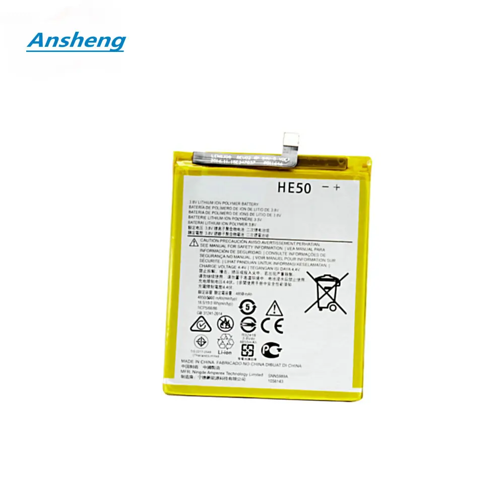 Высококачественный аккумулятор Ansheng 5000 мАч HE50 SNN5989A для Motorola Moto E4 Plus XT1770 XT1771 XT1775