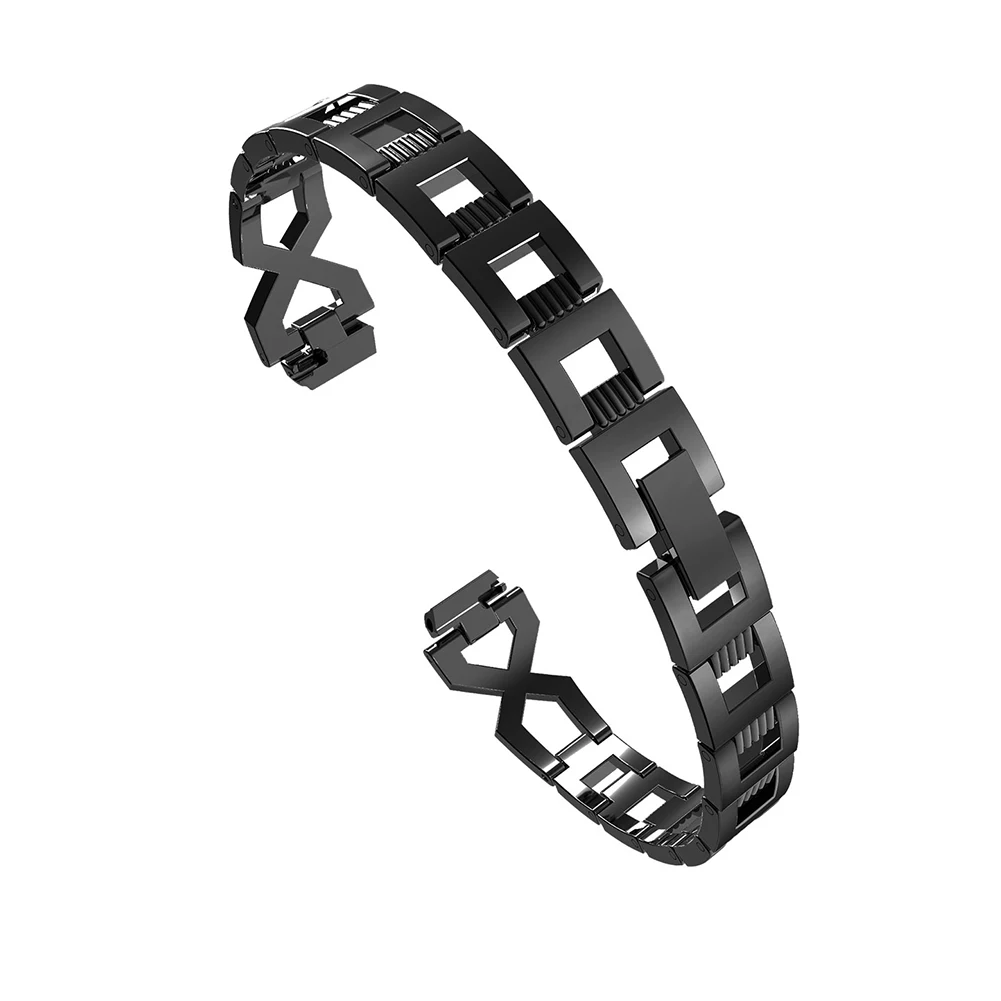 Ленты для Fitbit Inspire& Inspire HR трекер Аксессуар из нержавеющей стали со стразами заменить Мужские t ремень для мужчин и женщин