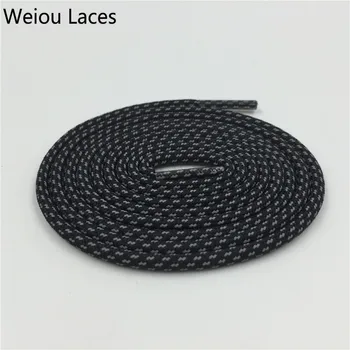 

New Weiou Cross Grain 3M Reflective Rope Laces Thick Colorful Shoelaces Round Custom Logo Bootlaces Shoe Laces Cord For 350 750