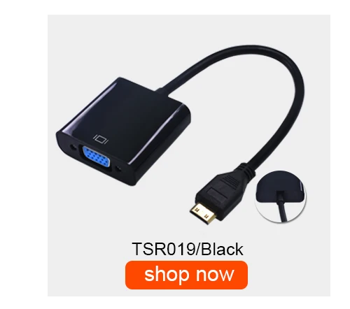 TISHRIC Micro HDMI к VGA Кабель-адаптер HDMI цифро-аналоговый аудио конвертер мужчин и женщин Displayport для проектора ПК