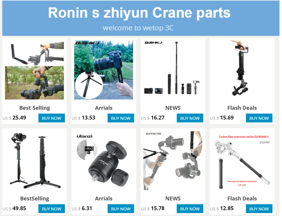 Ручка слинг Грип шеи кольцо монтажный удлинитель для DJI Ronin S/Zhiyun Crane 2/Feiyu AK2000 Gimbal Запчасти Аксессуары