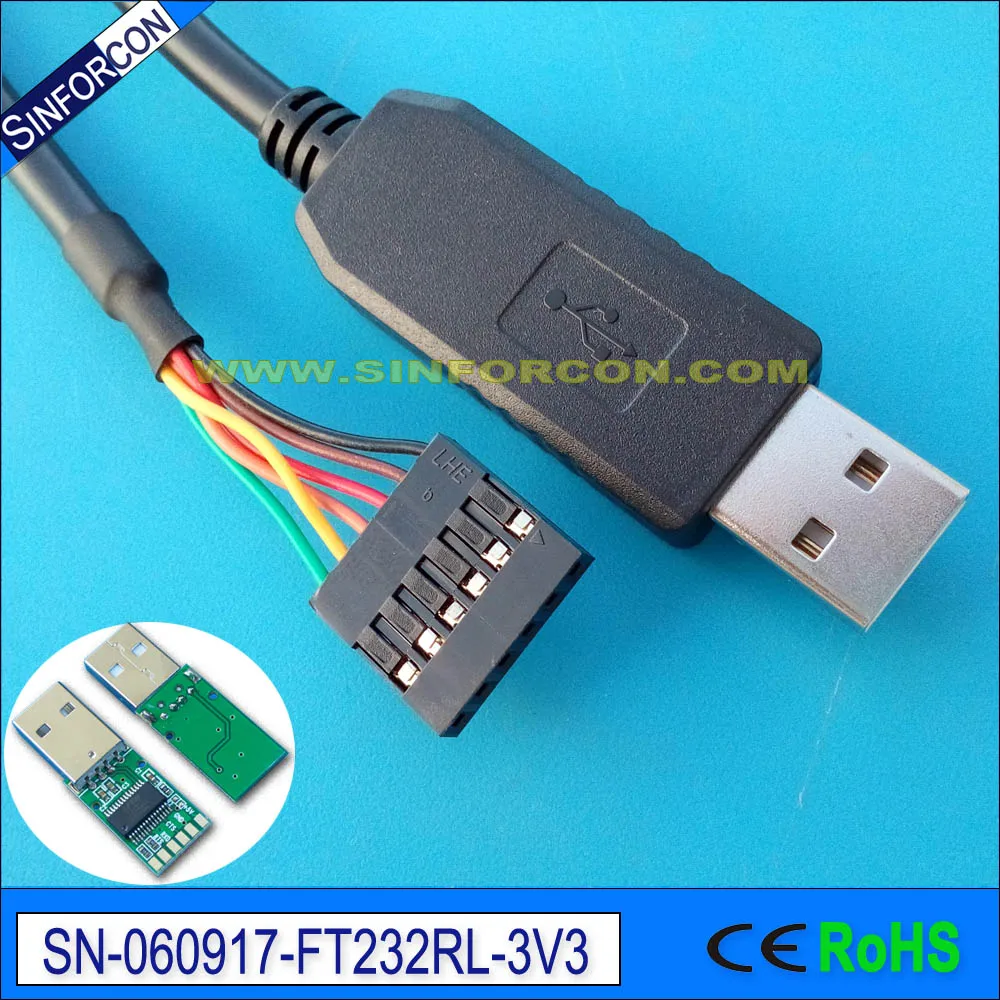 Кабель Ftdi ft232rl usb для последовательного uart ttl 3 В совместим с фотоинтерфейсом